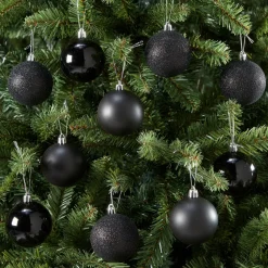Kwantum Kerstballen & Kerstornamenten*Kerstbal 10 Stuks Zwart