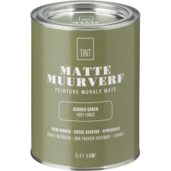 Kwantum Muurverf*Muurverf Mat Donker Groen 1 L 1L
