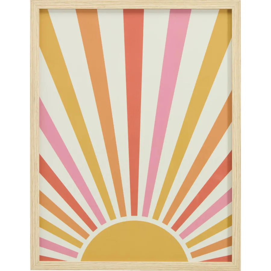 Kwantum Wanddecoratie*Poster Zon Oranje