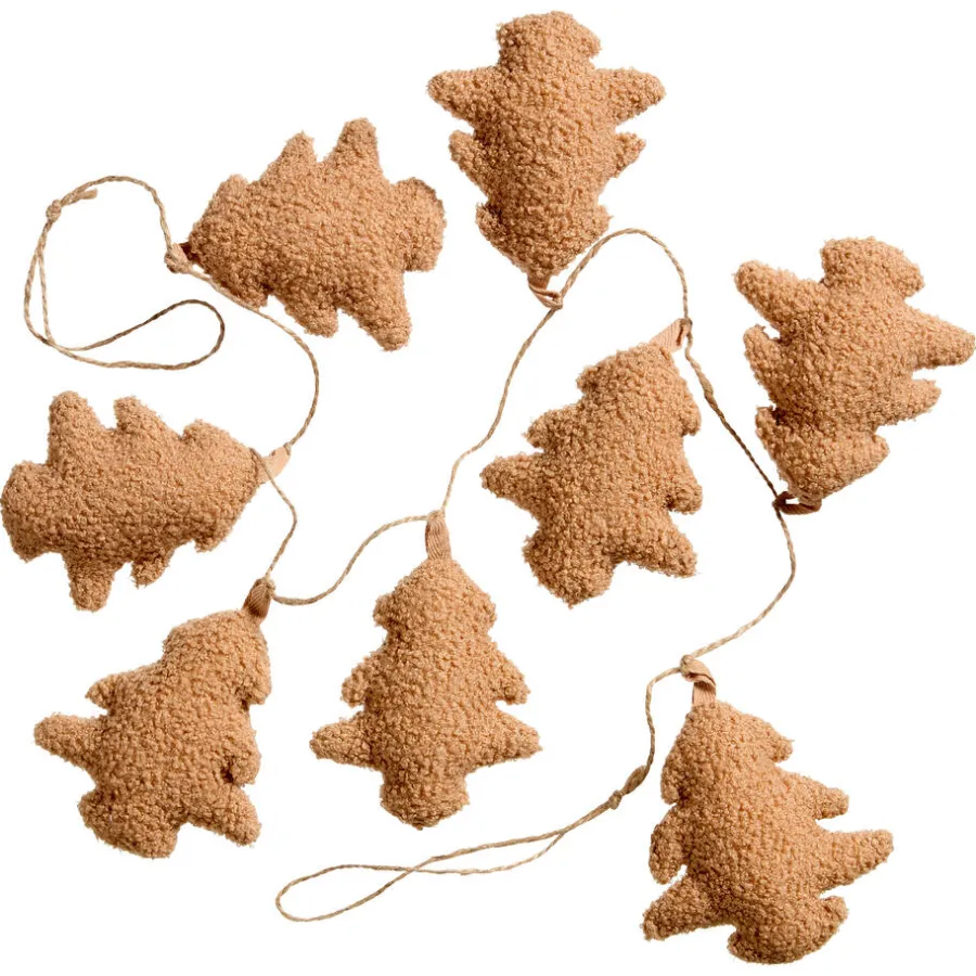 Kwantum Kerstdecoratie*Slinger Teddy Kerstboom Bruin 133 Cm