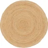 Kwantum Vloerkleden|Vloerkleden Woonkamer*Vloerkleed Solis Naturel - Ø 200 Cm