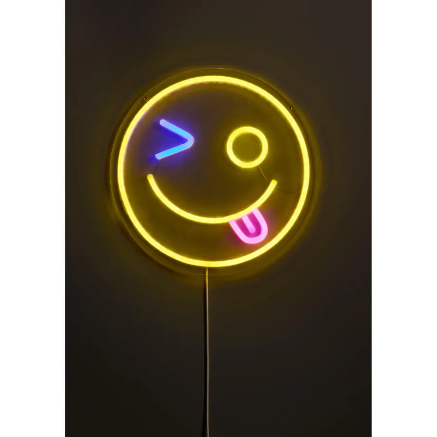 Kwantum Wandlampen*Wandlamp Smiley Neon